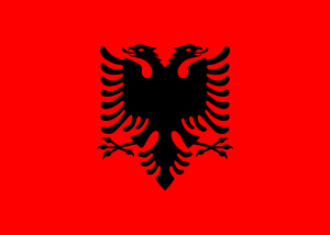 Albanie Vlag