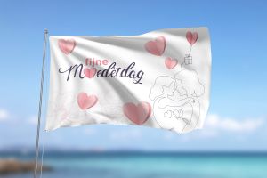 Fijne Moederdag Vlag -1
