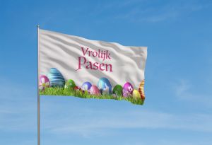 Vrolijk Pasen Vlag -1