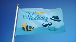 Blauwe Vaderdag Vlag