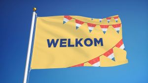 Gele Welkom Vlag