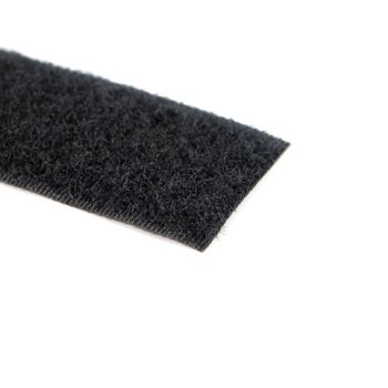 Klittenband zwart - lus - 50mm