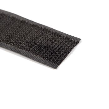 Klittenband zwart - haak - 50mm