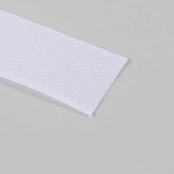 Klittenband wit - haak - 50mm