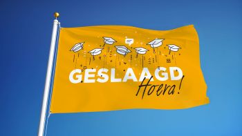 Geslaagd Hoera Vlag