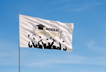 Witte Hoera Geslaagd Vlag