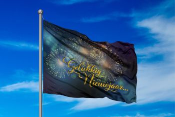 Gelukkig Nieuwjaar Vlag
