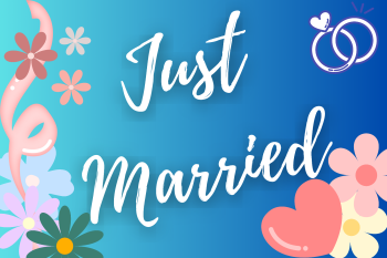 Just Married Vlag - Bruiloft