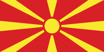 Noord Macedonie Vlag 