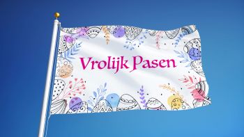 Vrolijk Pasen Vlag -3