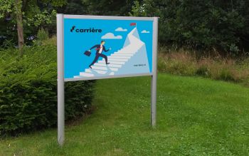 DZ Reclamezuil met 2 paalen 150x60cm