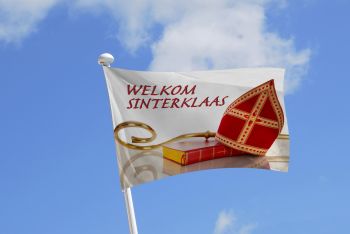 Welkom Sinterklaas Vlag -1